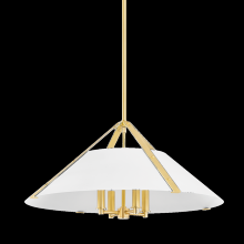 Hudson Valley Orange 6726-AGB/SWH - 4 LIGHT PENDANT