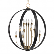 Hudson Valley Orange 6730-AOB - 12 LIGHT CHANDELIER