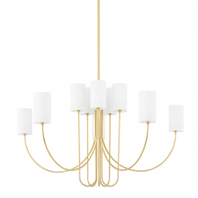 Hudson Valley Orange 6848-AGB - 10 LIGHT CHANDELIER
