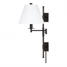 Hudson Valley Orange 7731-OB-WS - 1 LIGHT WALL SCONCE WITH PLUG w/WHITE SHADE