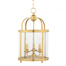 Hudson Valley Orange 7812-AGB - 3 LIGHT PENDANT