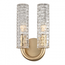 Hudson Valley Orange 8010-AGB - 2 LIGHT WALL SCONCE