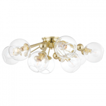 Hudson Valley Orange 8042-AGB - 9 LIGHT SEMI FLUSH