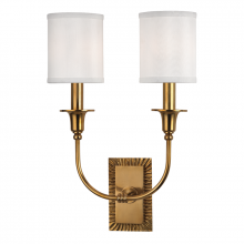 Hudson Valley Orange 8082-AGB - 2 LIGHT WALL SCONCE
