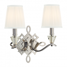 Hudson Valley Orange 8182-PN - 2 LIGHT WALL SCONCE