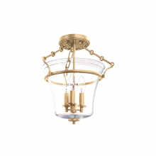 Hudson Valley Orange 830-PN - 3 LIGHT SEMI FLUSH