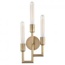 Hudson Valley Orange 8310-AGB - 3 LIGHT WALL SCONCE