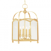 Hudson Valley Orange 8412-AGB - 4 LIGHT PENDANT
