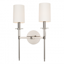 Hudson Valley Orange 8512-PN - 2 LIGHT WALL SCONCE