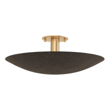 Hudson Valley Orange 8718-VB/BRZ - BERN Flush Mount