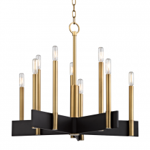 Hudson Valley Orange 8825-AGB - 10 LIGHT CHANDELIER