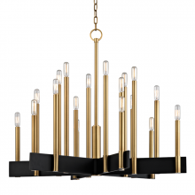 Hudson Valley Orange 8834-AGB - 18 LIGHT CHANDELIER