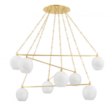 Hudson Valley Orange 9155-AGB - 8 LIGHT CHANDELIER