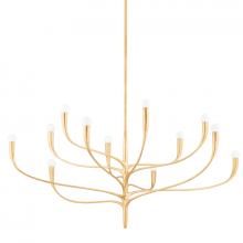 Hudson Valley Orange 9612-VGL - 12 LIGHT CHANDELIER