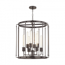 Hudson Valley Orange 9722-OB - 8 LIGHT PENDANT