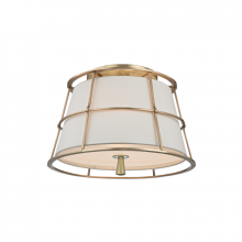 Hudson Valley Orange 9814-AGB - 2 LIGHT SEMI FLUSH