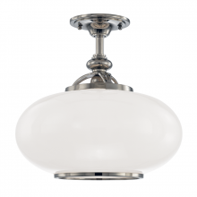 Hudson Valley Orange 9815F-PN - 1 LIGHT SEMI FLUSH