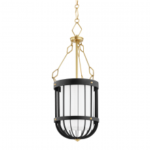 Hudson Valley Orange BKO302-AGB/BK - 1 LIGHT PENDANT