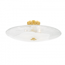 Hudson Valley Orange KBS1742504L-AGB - 3 LIGHT LARGE FLUSH MOUNT