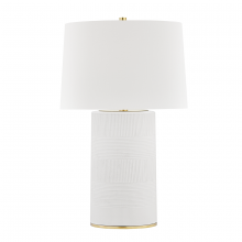 Hudson Valley Orange L1376-AGB/WH - 1 LIGHT TABLE LAMP