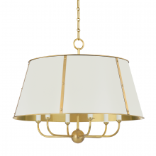 Hudson Valley Orange MDS121-AGB/OW - 6 LIGHT CHANDELIER