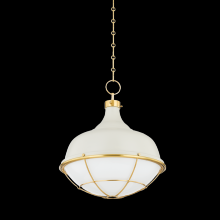 Hudson Valley Orange MDS1502-AGB/OW - 1 LIGHT PENDANT