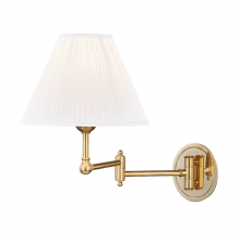 Hudson Valley Orange MDS603-AGB - 1 LIGHT ADJUSTABLE WALL SCONCE