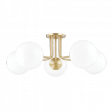 Mitzi Orange H105605-AGB - Stella Semi Flush
