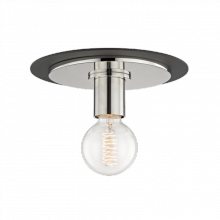 Mitzi Orange H137501S-PN/BK - Milo Flush Mount