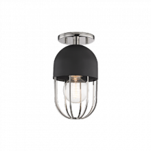 Mitzi Orange H145601-PN/BK - 1 Light Semi Flush