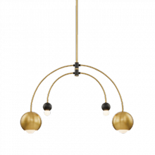 Mitzi Orange H348804-AGB/BK - Willow Chandelier