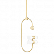 Mitzi Orange H388704B-AGB - 4 LIGHT PENDANT