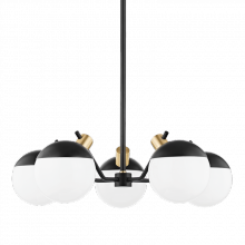 Mitzi Orange H573805-AGB/SBK - Miranda Chandelier
