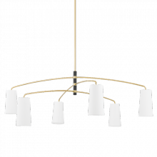 Mitzi Orange H612806-AGB/SBK - Evelyn Chandelier