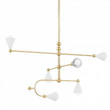 Mitzi Orange H681806-AGB/SWH - Hikari Chandelier