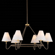 Mitzi Orange H984806-AGB/BRZ - POLLY Chandelier