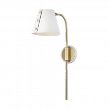 Mitzi Orange HL174201-AGB/WH - Meta Plug-in Sconce