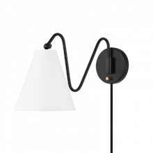 Mitzi Orange HL699101-SBK - Onda Plug-in Sconce