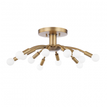 Troy Orange C2812-PBR - Tristan Semi Flush