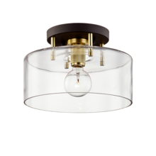 Troy Orange C7541-BRZ/BBA - Bergamot Station Semi Flush