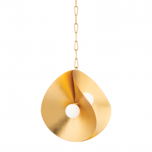 Corbett Orange 330-18-GL - Peony Pendant