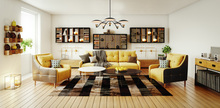 Kalco 513671BWB - Redding 5 Light LED Chandelier
