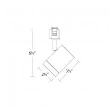 WAC J-7012-CS-WT - Ocularc 7012 - 5CCT Track Luminaire