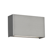WAC WS-25612-SN-EM - BLOK 12IN SCONCE 3000K W/ EMRGNCY BTTRY