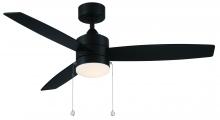 WAC F-072L-MB - Atlantis Matte Black With Luminaire