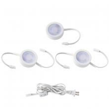 WAC HR-AC73-CS-WT - Puck Light Kit- 2 Double Wire Lights, 1 Single Wire Lights, and Cord