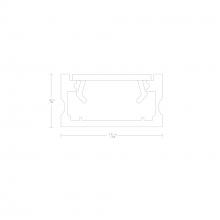 WAC LED-T-CH5-BK - InvisiLED® 5ft Surface Mounted Channel