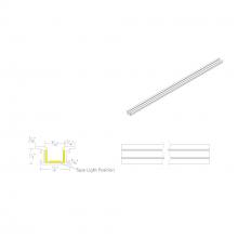 WAC LED-T-RCH5-WT - InvisiLED® 8ft Recessed Mounted Trim Channel