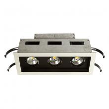 WAC MT-3LD311R-F927-BK - Mini Multiple LED Three Light Remodel Housing with Trim and Light Engine
