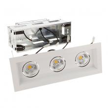 WAC MT-3LD311R-W940-WT - Mini Multiple LED Three Light Remodel Housing with Trim and Light Engine